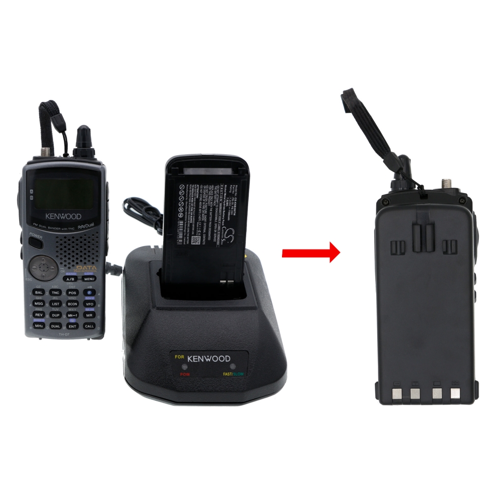 Akkumulátorok rádiókhoz Kenwood TH-G71AK (CS-KNB390TW)