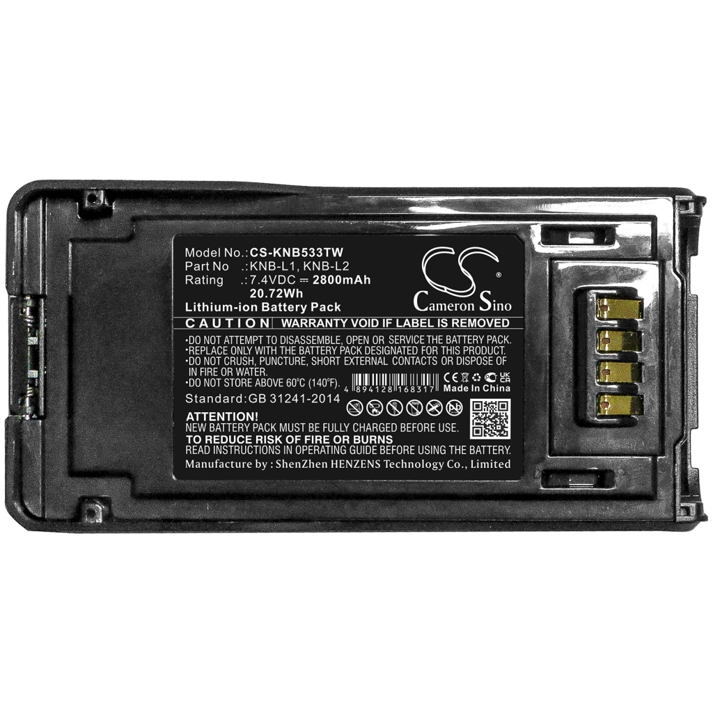Akkumulátorok Akkumulátorok rádiókhoz CS-KNB533TW