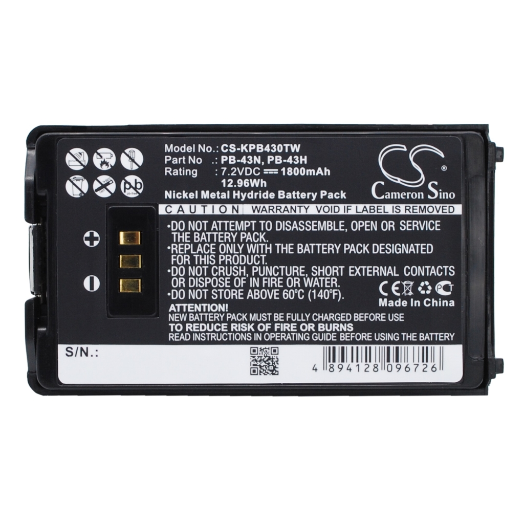 Akkumulátorok Akkumulátorok rádiókhoz CS-KPB430TW