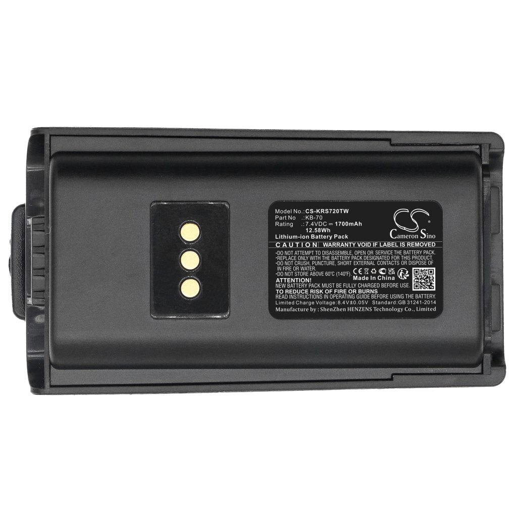 Akkumulátorok rádiókhoz Kirisun PT7200 (CS-KRS720TW)