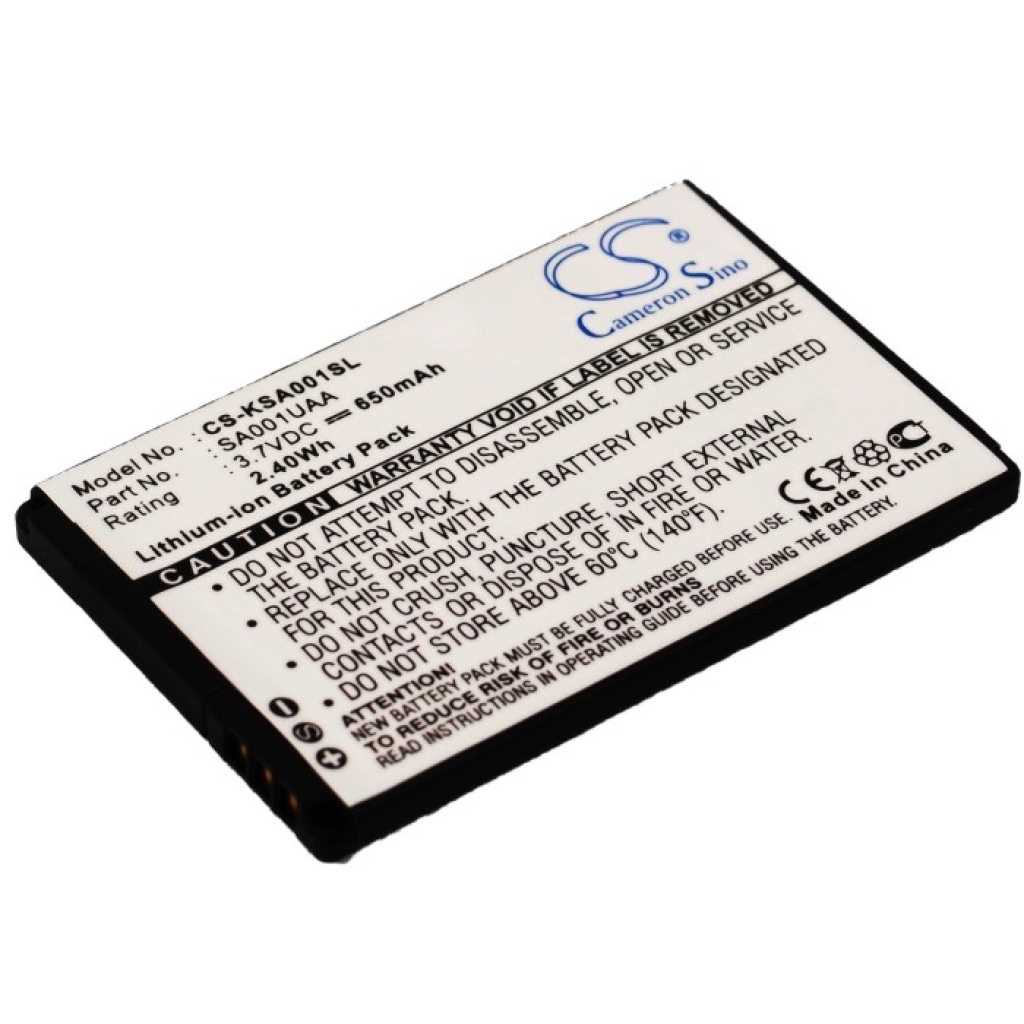 Kompatibilis akkumulátor csere Sanyo KY003UAA,P05,SA001UAA