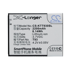 Kompatibilis akkumulátor csere K-Touch T93