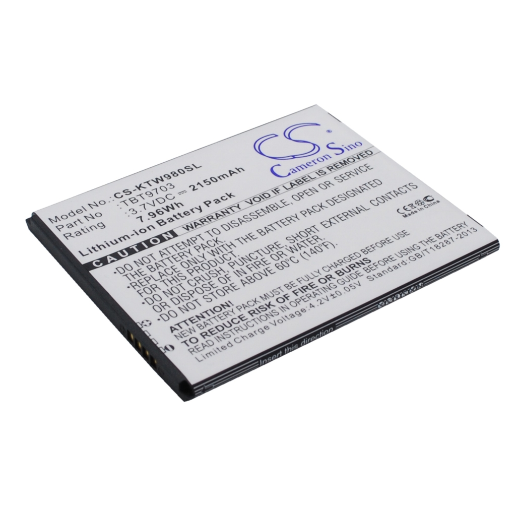 Kompatibilis akkumulátor csere K-Touch TBT9703