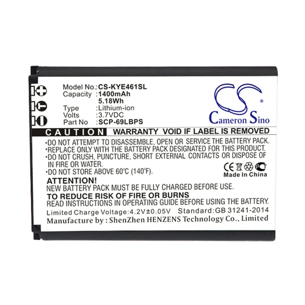 Kompatibilis akkumulátor csere Kyocera SCP-69LBPS