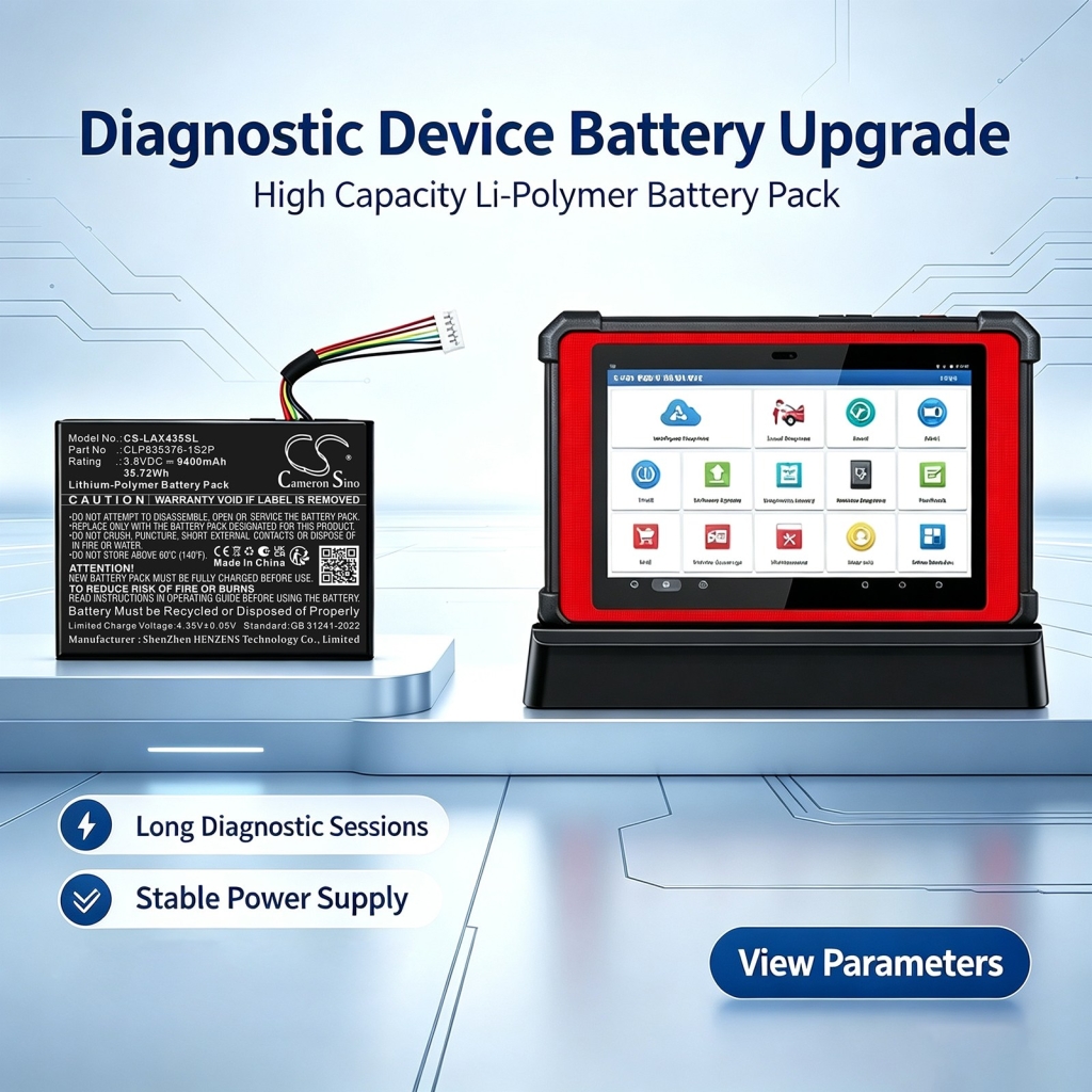 Akkumulátorok kompatibilis a következőkkel Launch X431 PAD V PAD V Elite Diagnostic Scan Tool PAD5 (BMM3) Automotive Diagnostic Scanner CS-LAX435SL