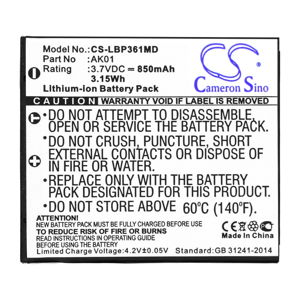 Camera Battery Ricoh CS-LBP361MD