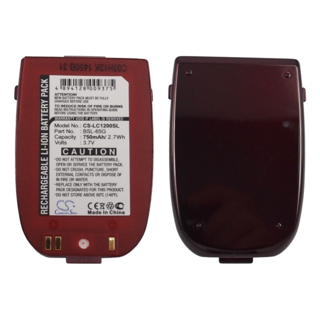 Akkumulátor kompatibilis a következőkkel LG CS-LC1200SL