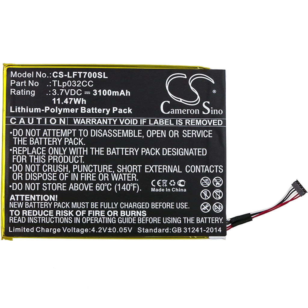 Kompatibilis akkumulátor csere Alcatel TLP032CC,TLP032CD