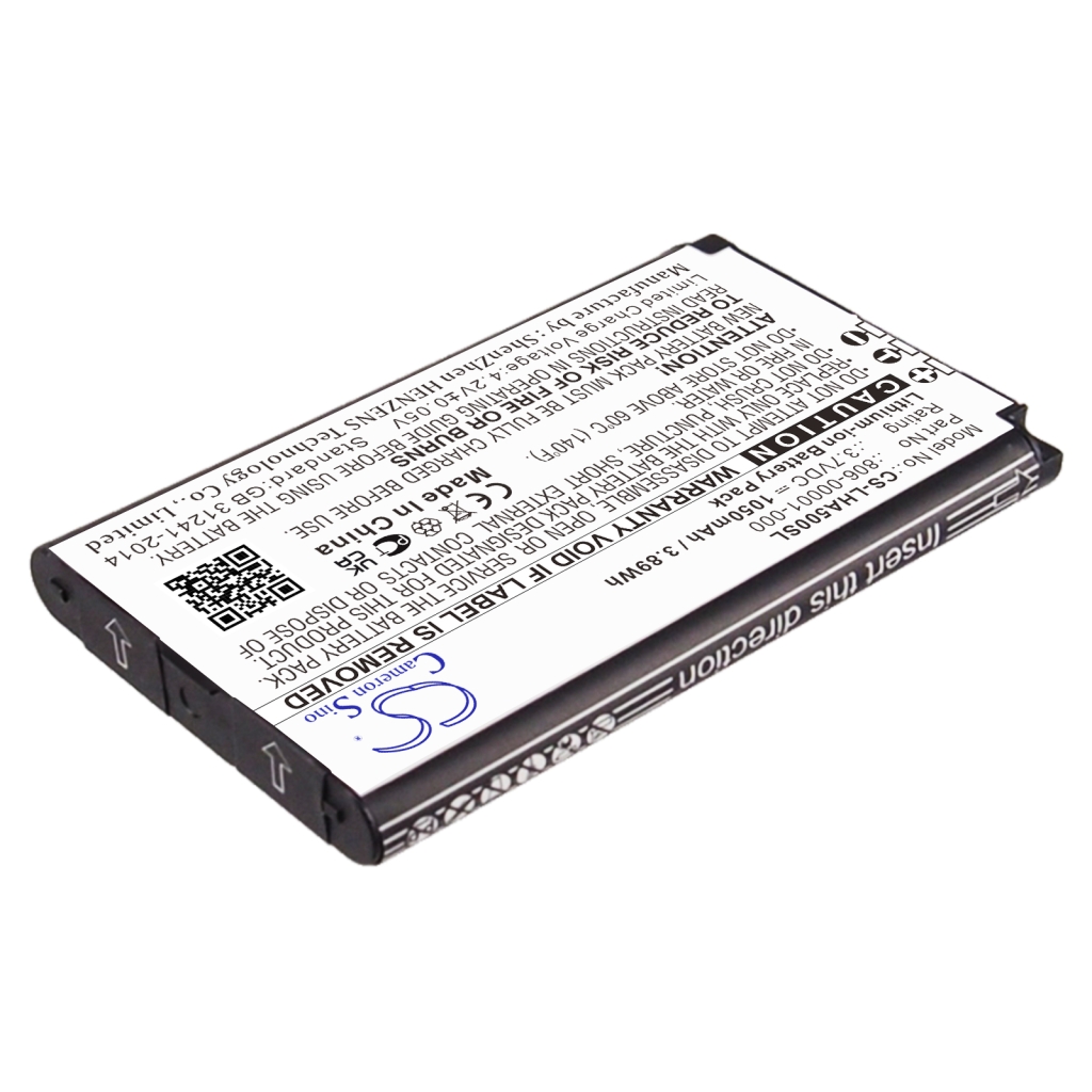 Kompatibilis akkumulátor csere Lightspeed 806-00001-000