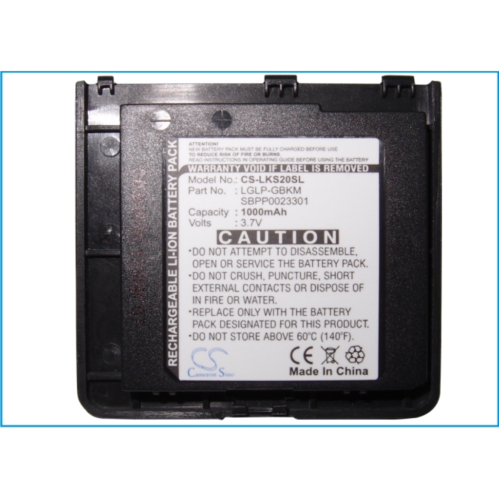 Akkumulátor kompatibilis a következőkkel LG CS-LKS20SL