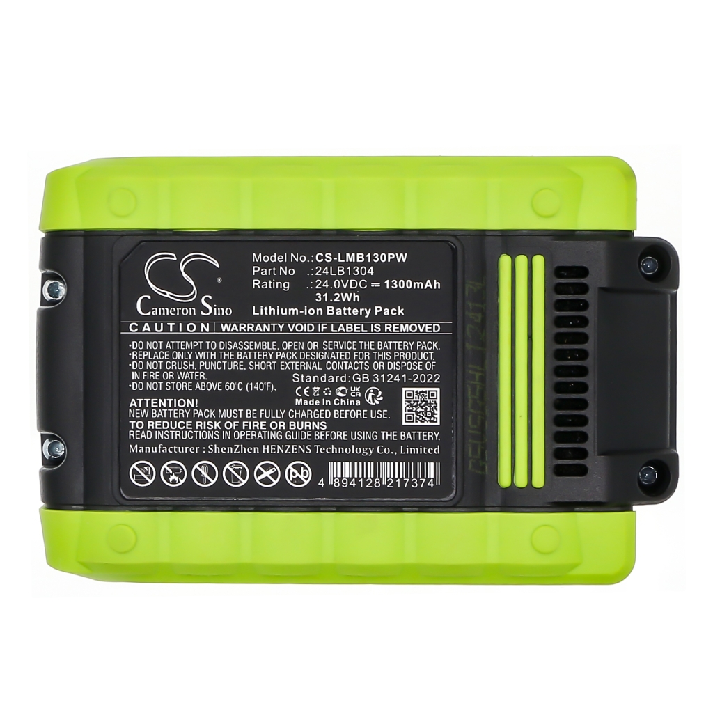 Akkumulátorok szerszámokhoz Lawnmaster CS-LMB130PW