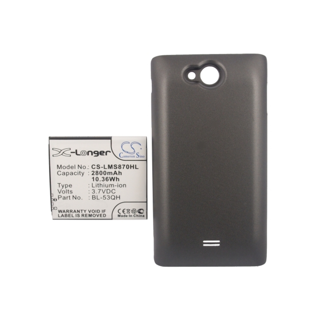 Akkumulátor kompatibilis a következőkkel LG Sprint CS-LMS870HL