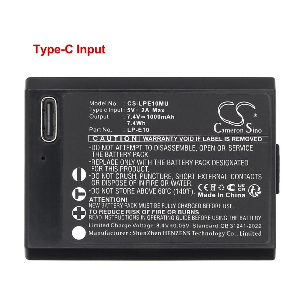 Fényképezőgép akkumulátorok Canon CS-LPE10MU
