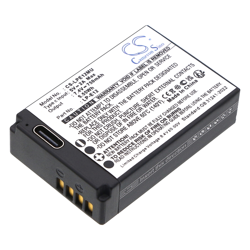 Kompatibilis akkumulátor csere Canon LP-E12