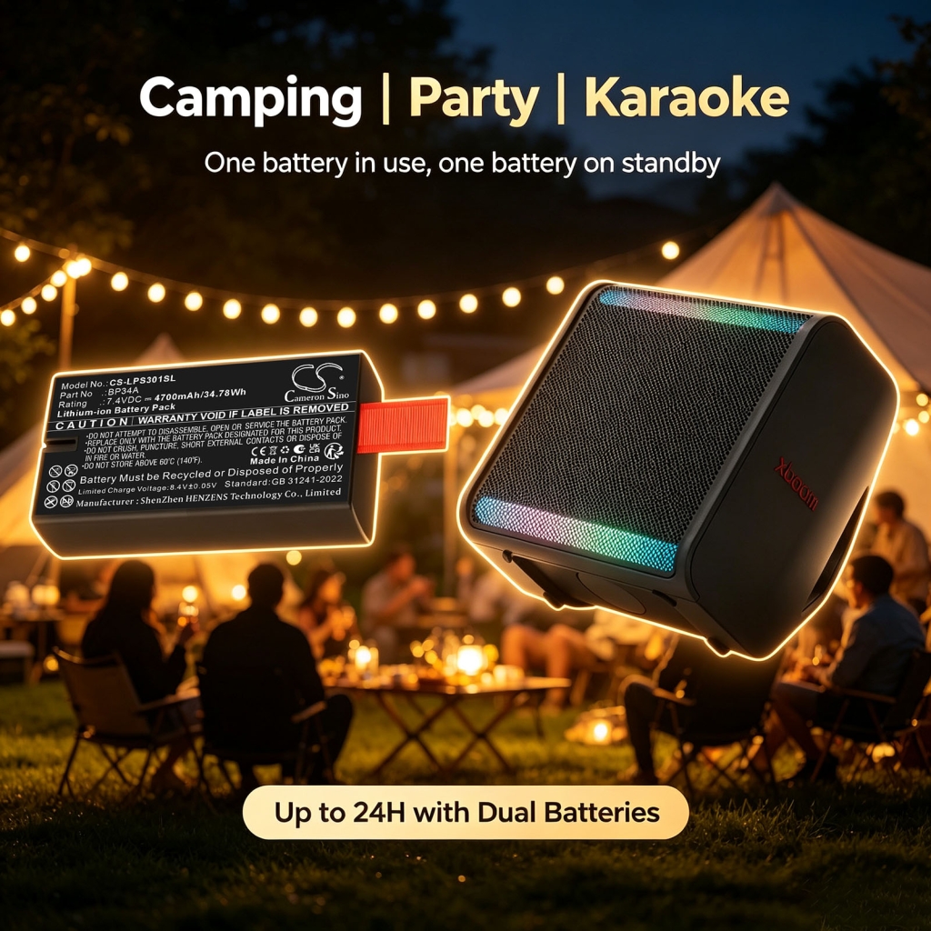 Akkumulátorok kompatibilis a következőkkel LG Xboom Stage 301 CS-LPS301SL