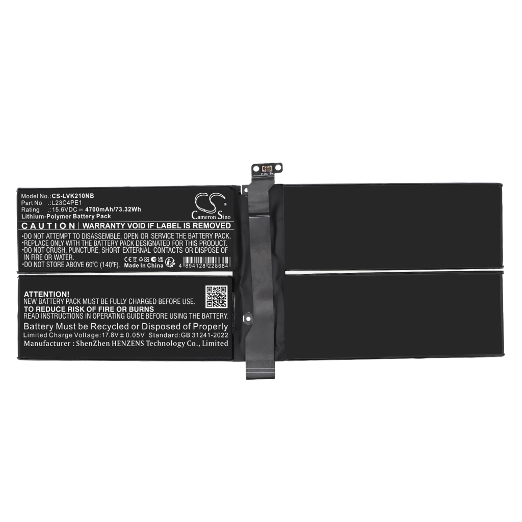 Akkumulátor kompatibilis a következőkkel Lenovo CS-LVK210NB