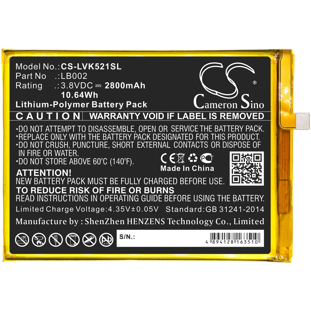 Kompatibilis akkumulátor csere LENOVO LB002