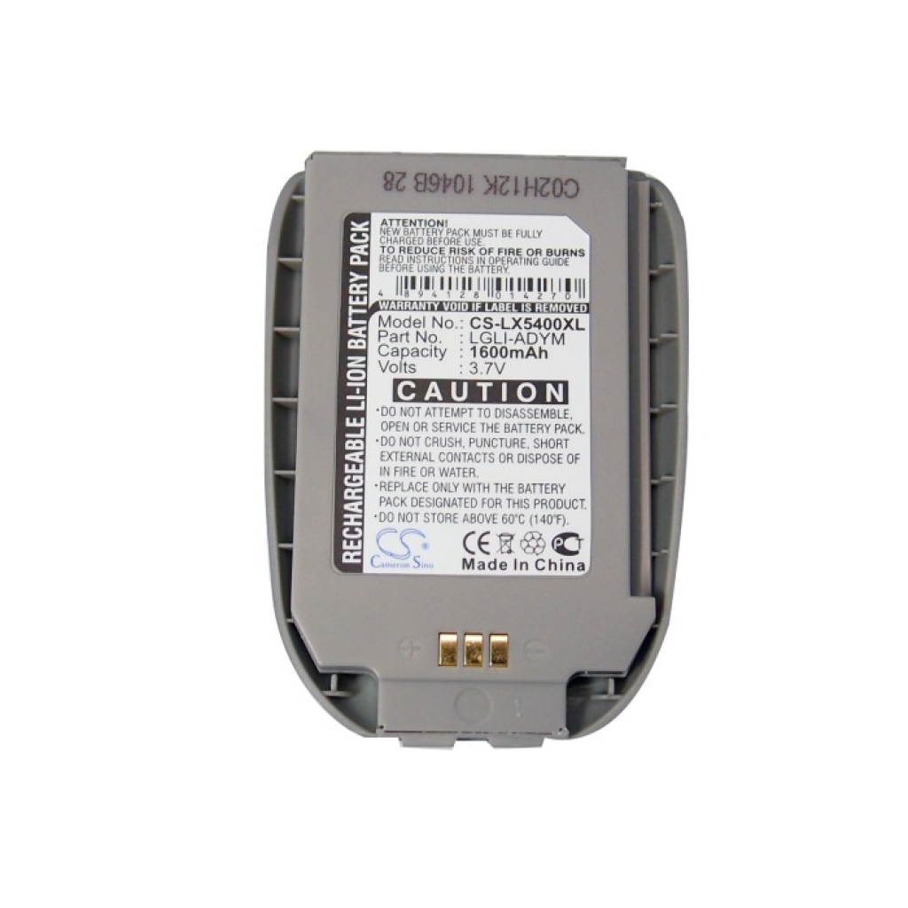 Akkumulátor kompatibilis a következőkkel LG CS-LX5400XL