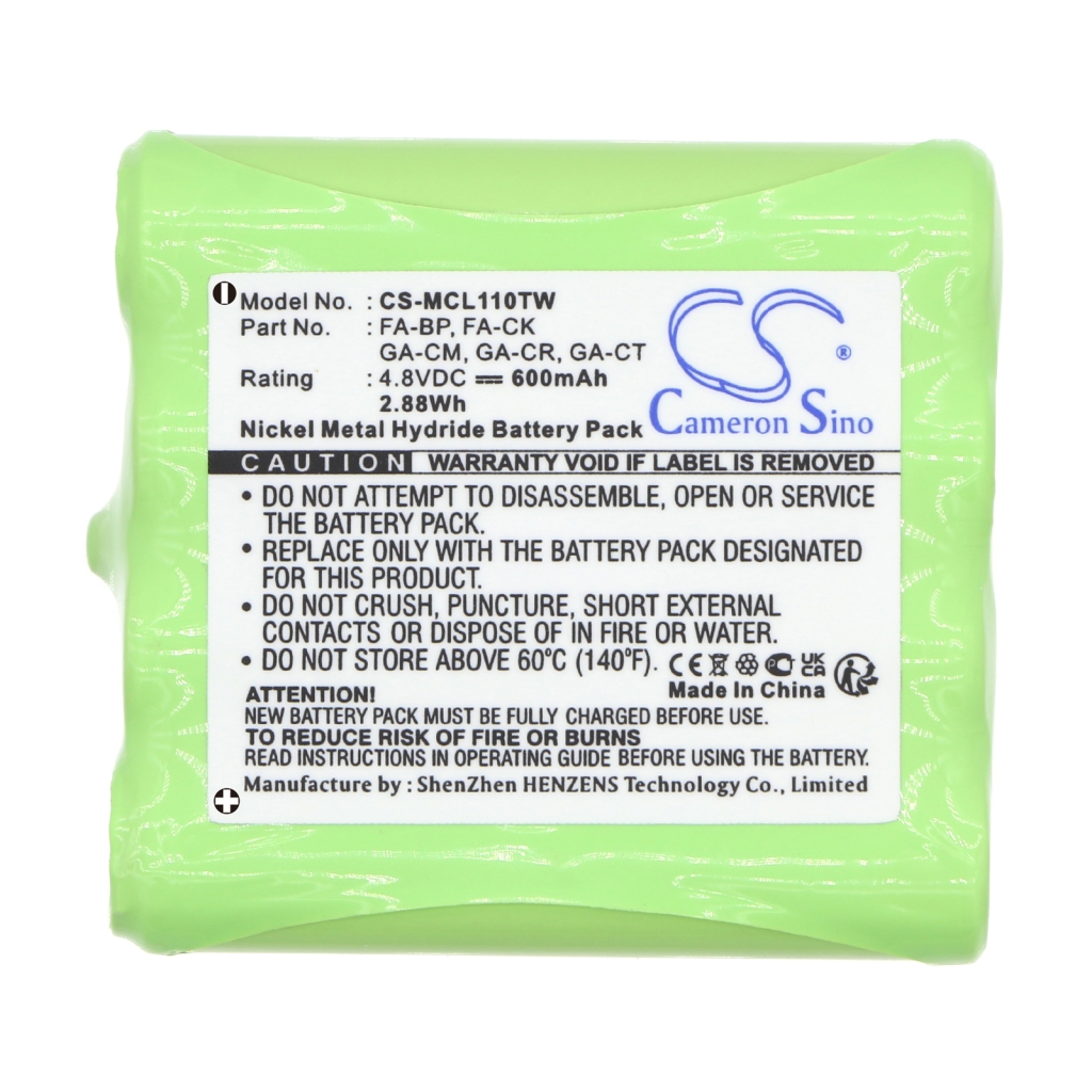 Akkumulátorok rádiókhoz Oricom PMR1280 (CS-MCL110TW)