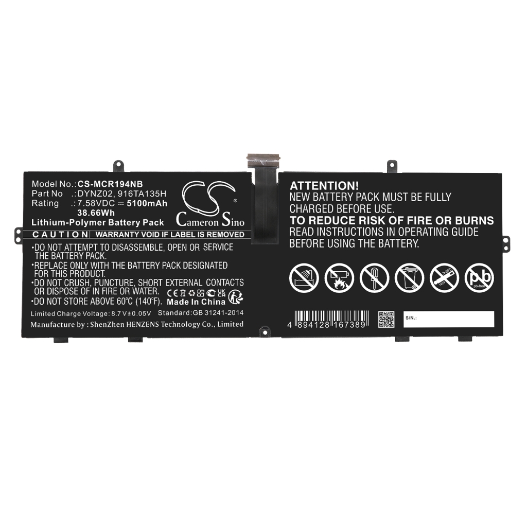 Akkumulátorok tablettákhoz Microsoft CS-MCR194NB