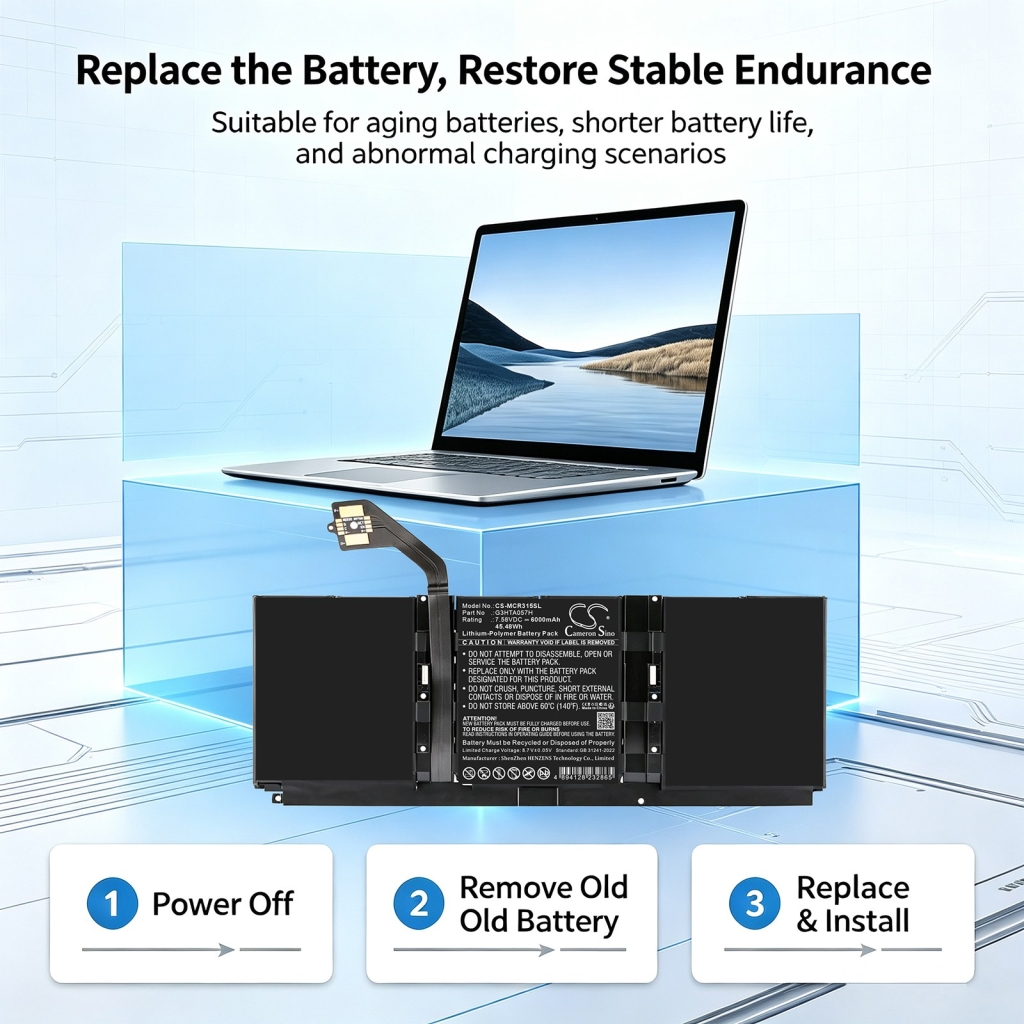 Battery compatible with Microsoft
