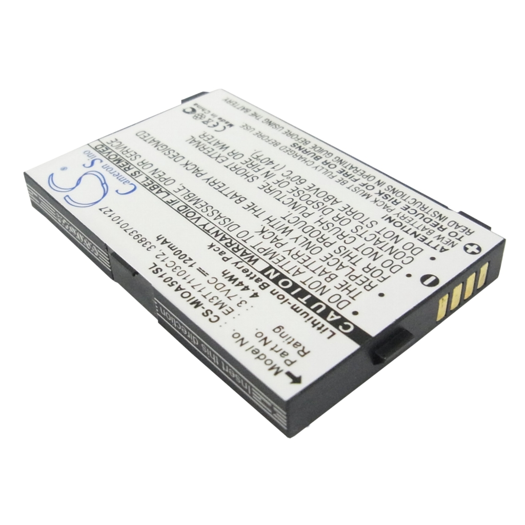 Kompatibilis akkumulátor csere Mitac 338937010127,EM3T171103C12