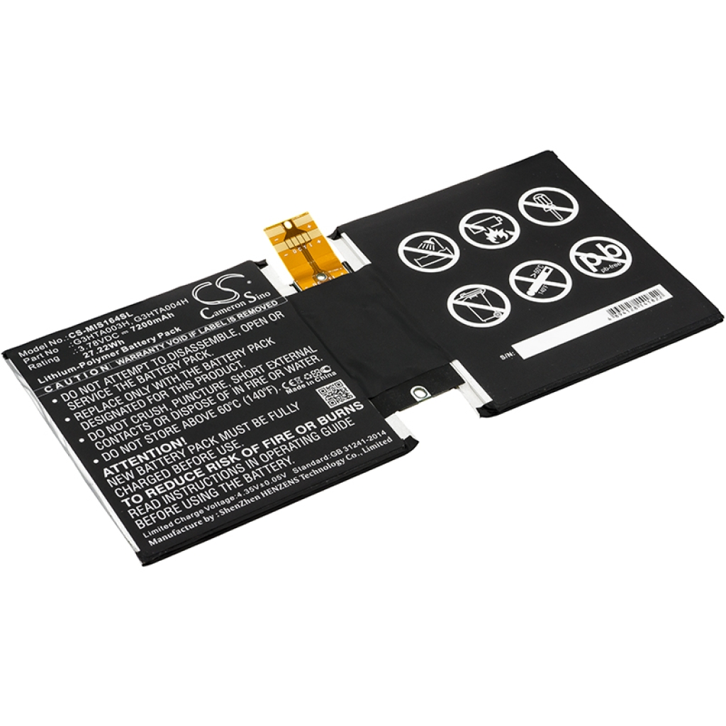Kompatibilis akkumulátor csere Microsoft G3HTA003H,G3HTA004H,G3HTA007H