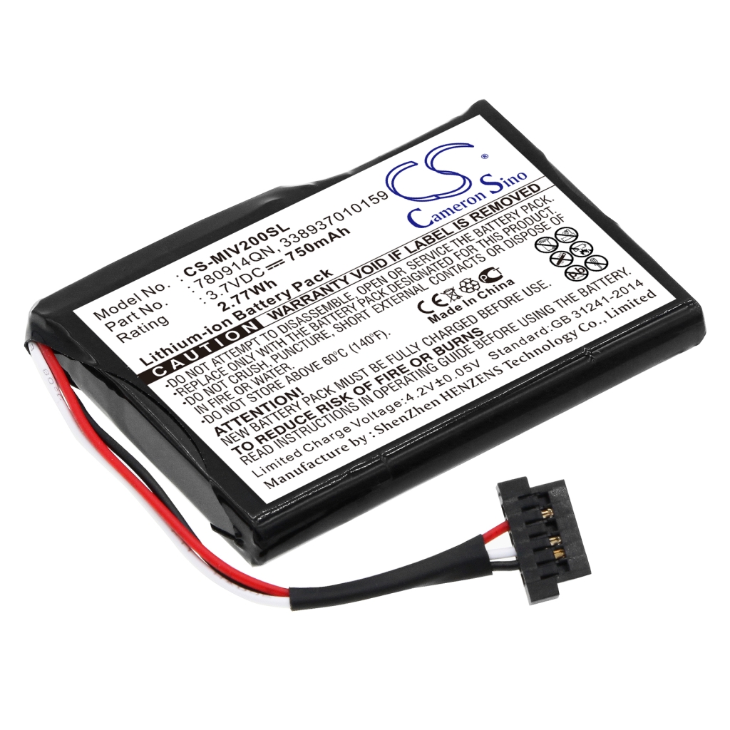 Akkumulátorok a navigációhoz (GPS) Mitac Mio Moov 200u (CS-MIV200SL)