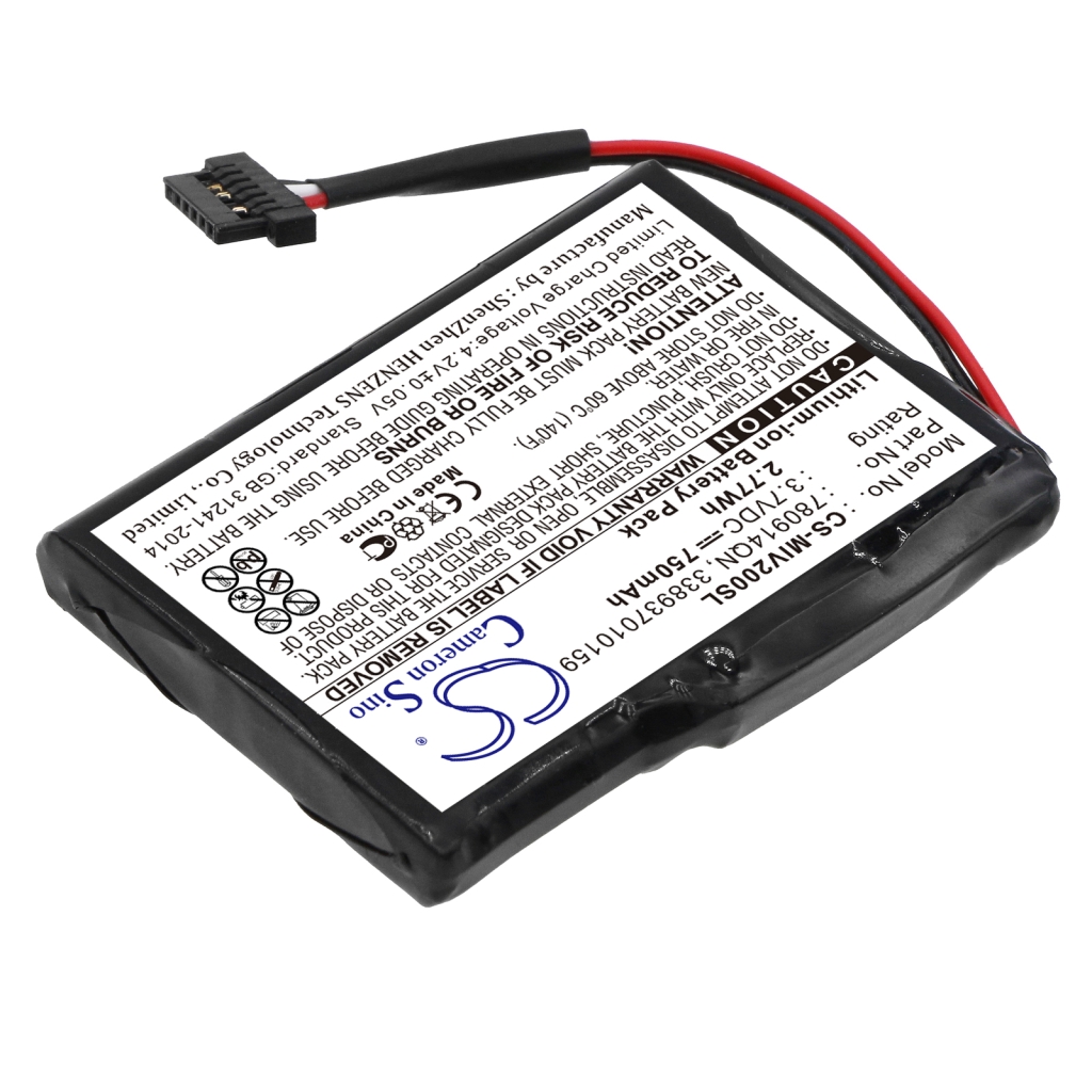 Akkumulátorok a navigációhoz (GPS) Mitac Mio Moov 200u (CS-MIV200SL)