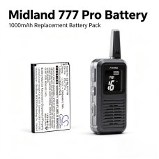 Kompatibilis akkumulátor csere Midland PB-777PRO