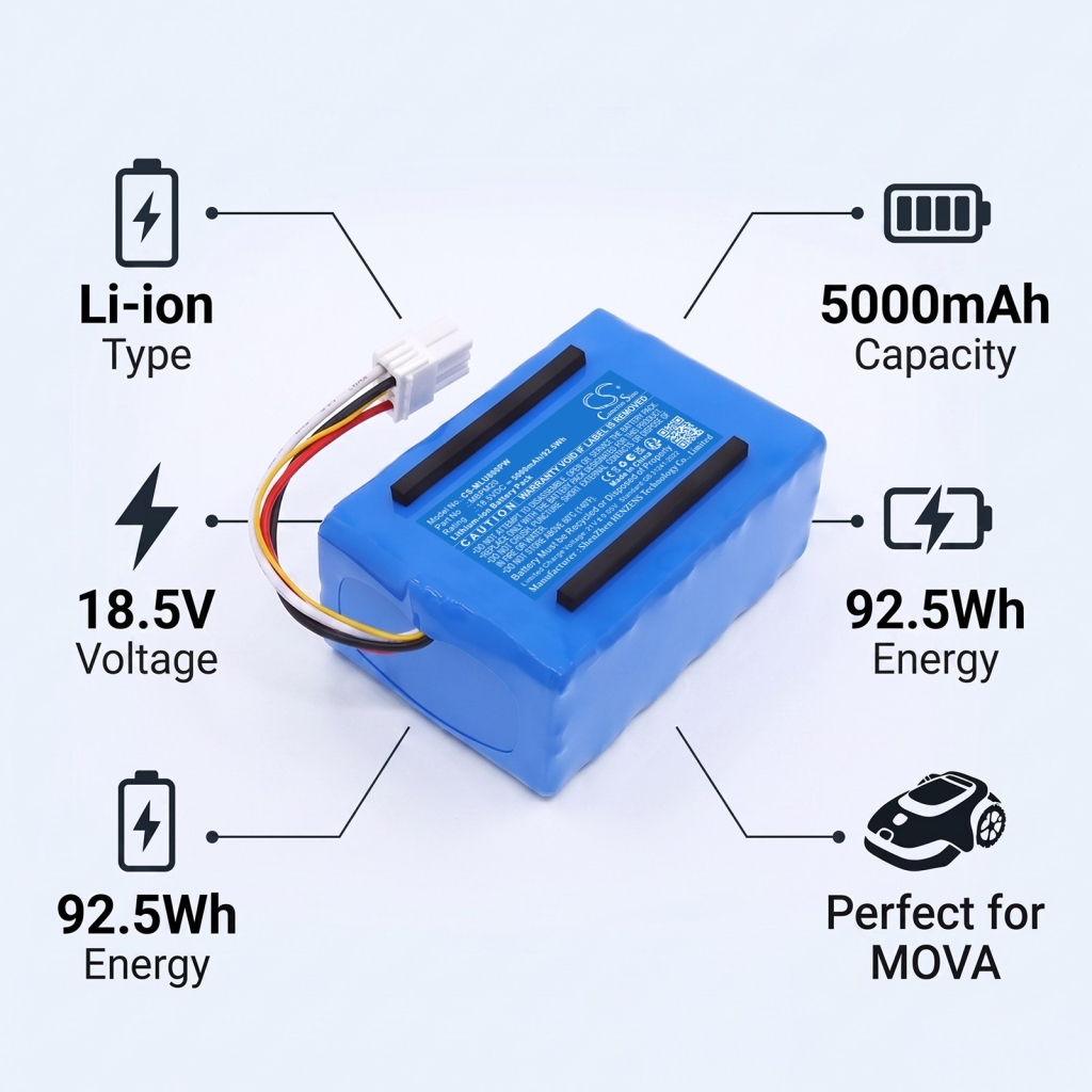 Battery for MOVA LiDAX Ultra 1600