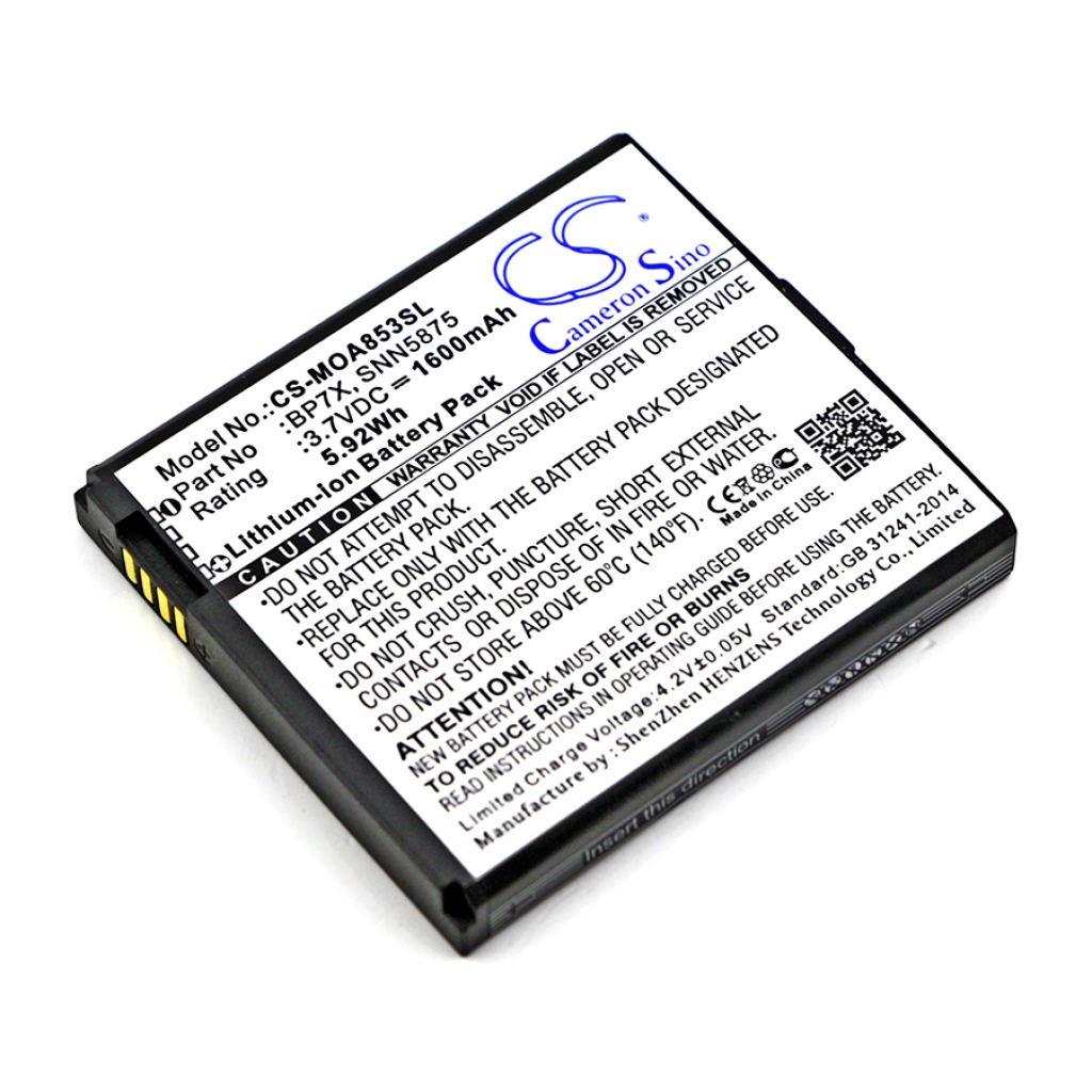 Kompatibilis akkumulátor csere Motorola BP7X,SNN5875,SNN5875A