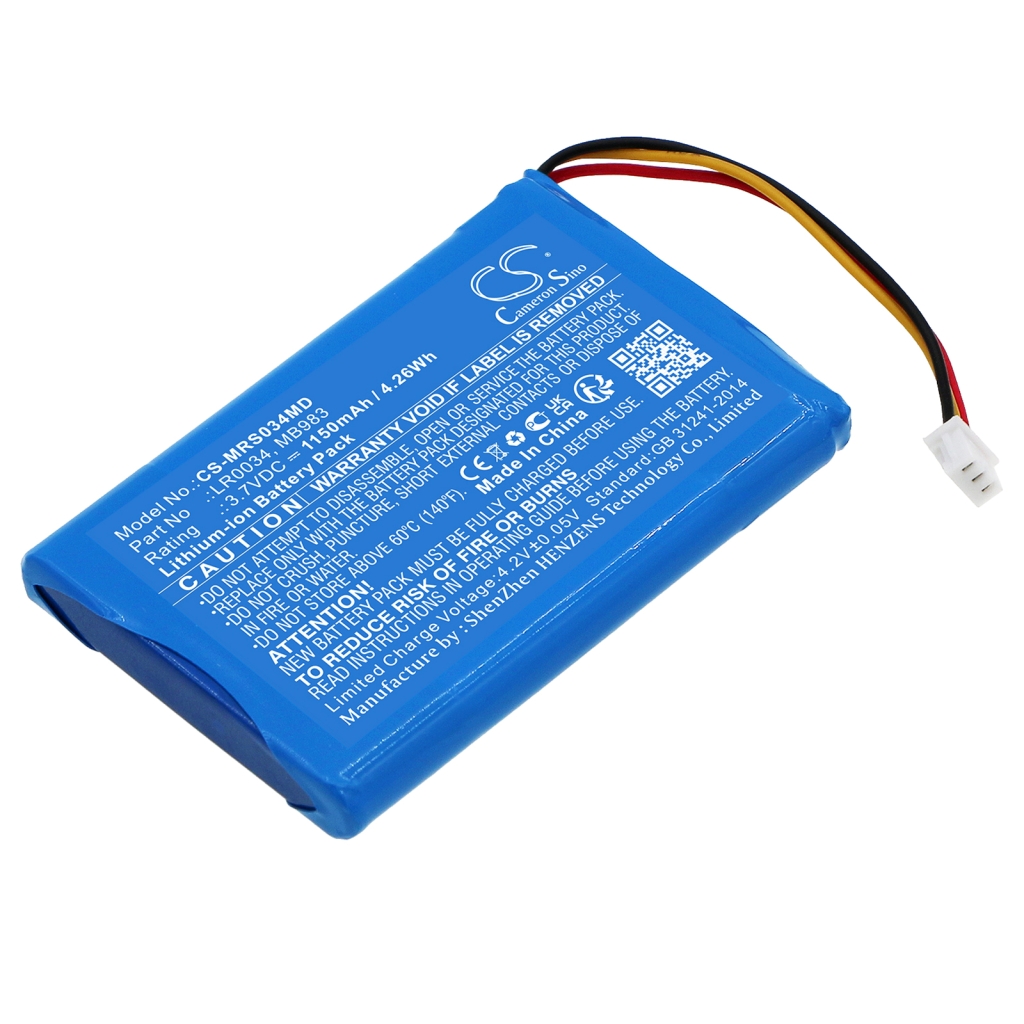 Akkumulátorok orvostechnikai eszközökhöz Mir Spirobank II Smart BLE Spirometer (CS-MRS034MD)