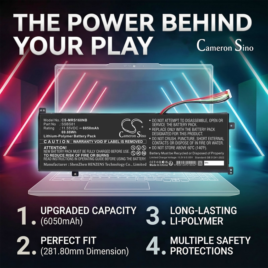 Battery compatible with Mechrevo