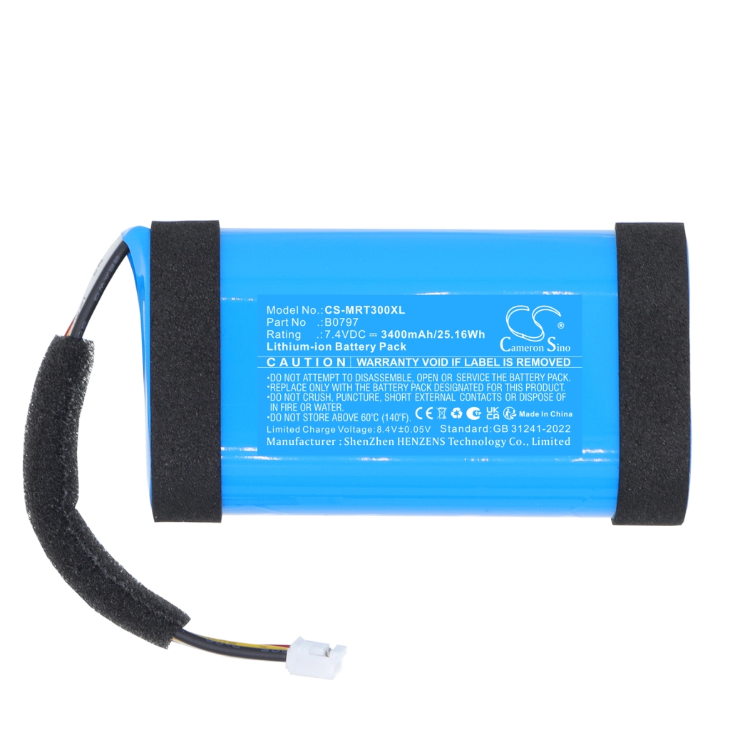 Akkumulátor kompatibilis a következőkkel Marshall CS-MRT300XL