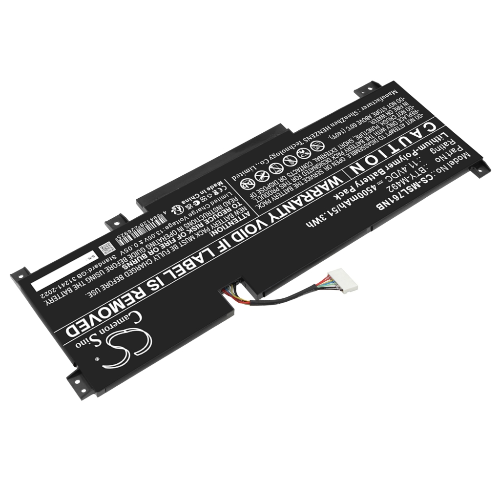 Kompatibilis akkumulátor csere MSI BTY-M492