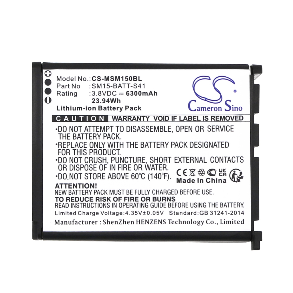 Akkumulátorok Helyettesíti a SM15-BATT-S41