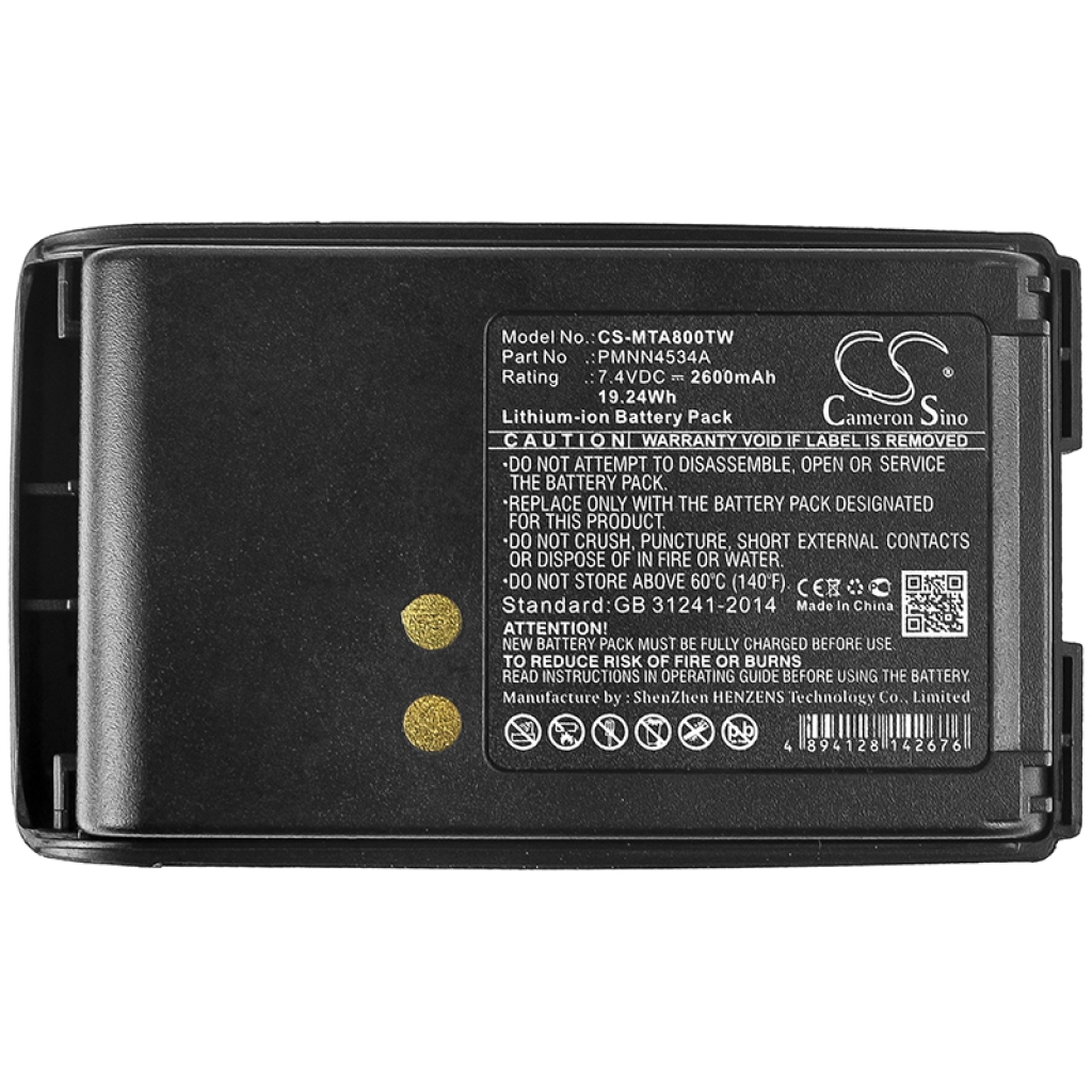 Akkumulátorok Akkumulátorok rádiókhoz CS-MTA800TW