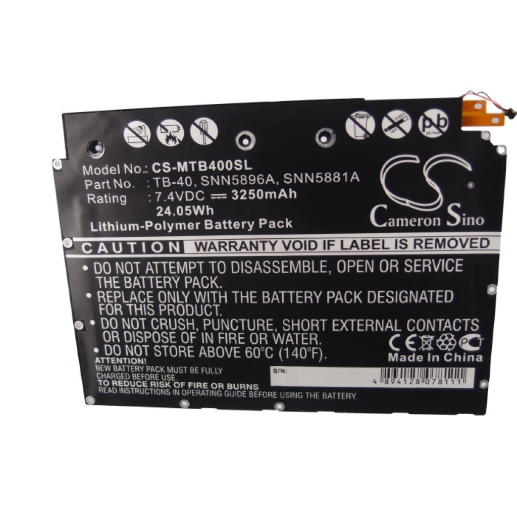 Akkumulátorok tablettákhoz Motorola XOOM MZ601 (CS-MTB400SL)