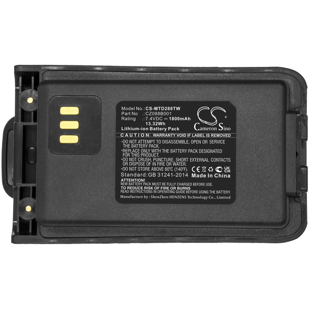 Akkumulátorok rádiókhoz Motorola VZ-20 (CS-MTD288TW)