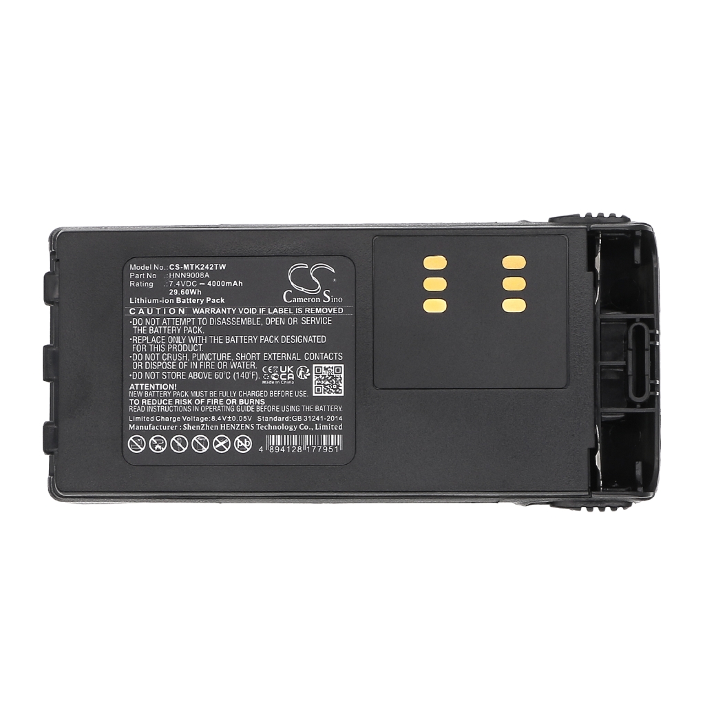 Akkumulátorok kompatibilis a következőkkel Motorola HT1250 HT1250 LS LS+ CS-MTK242TW