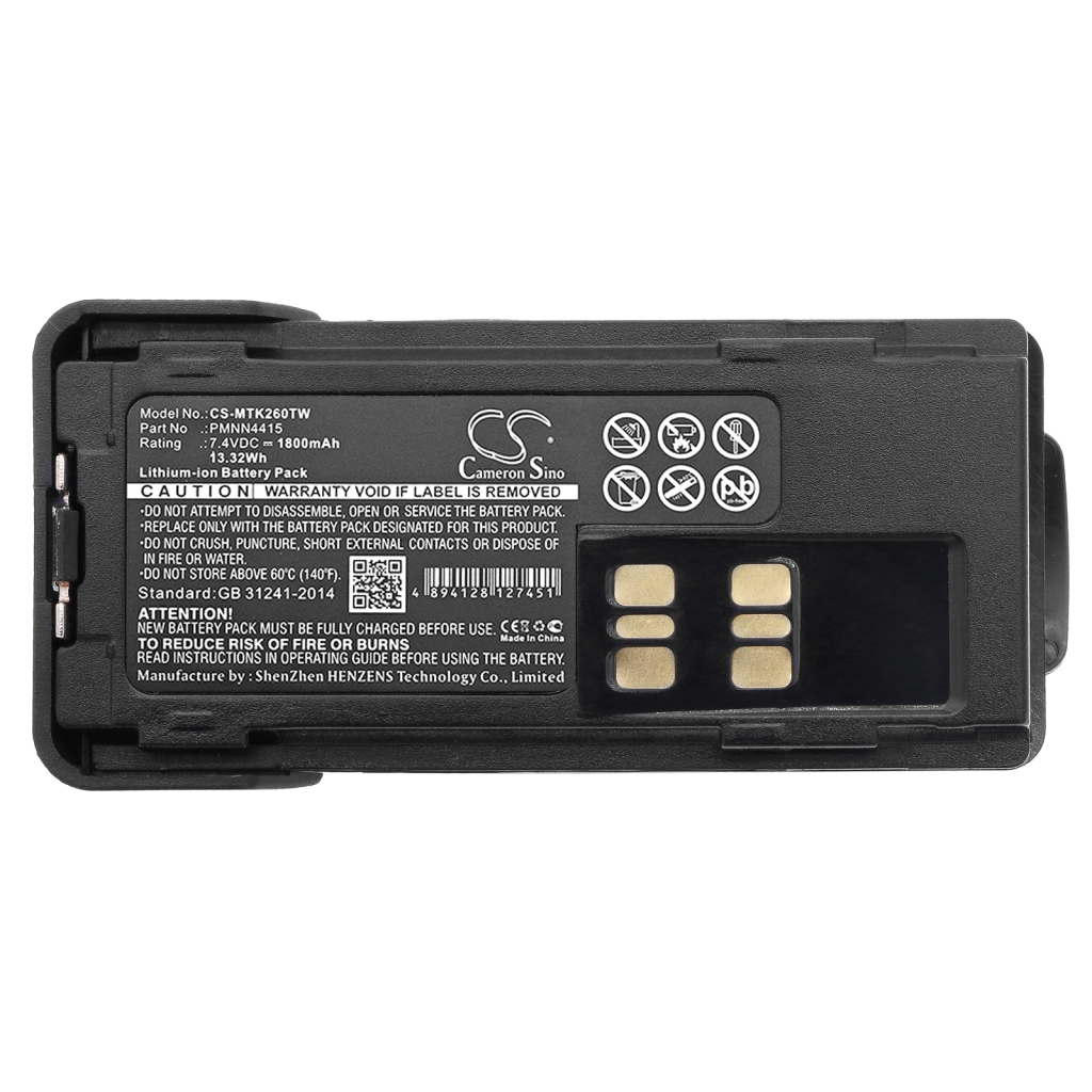 Akkumulátorok Akkumulátorok rádiókhoz CS-MTK260TW