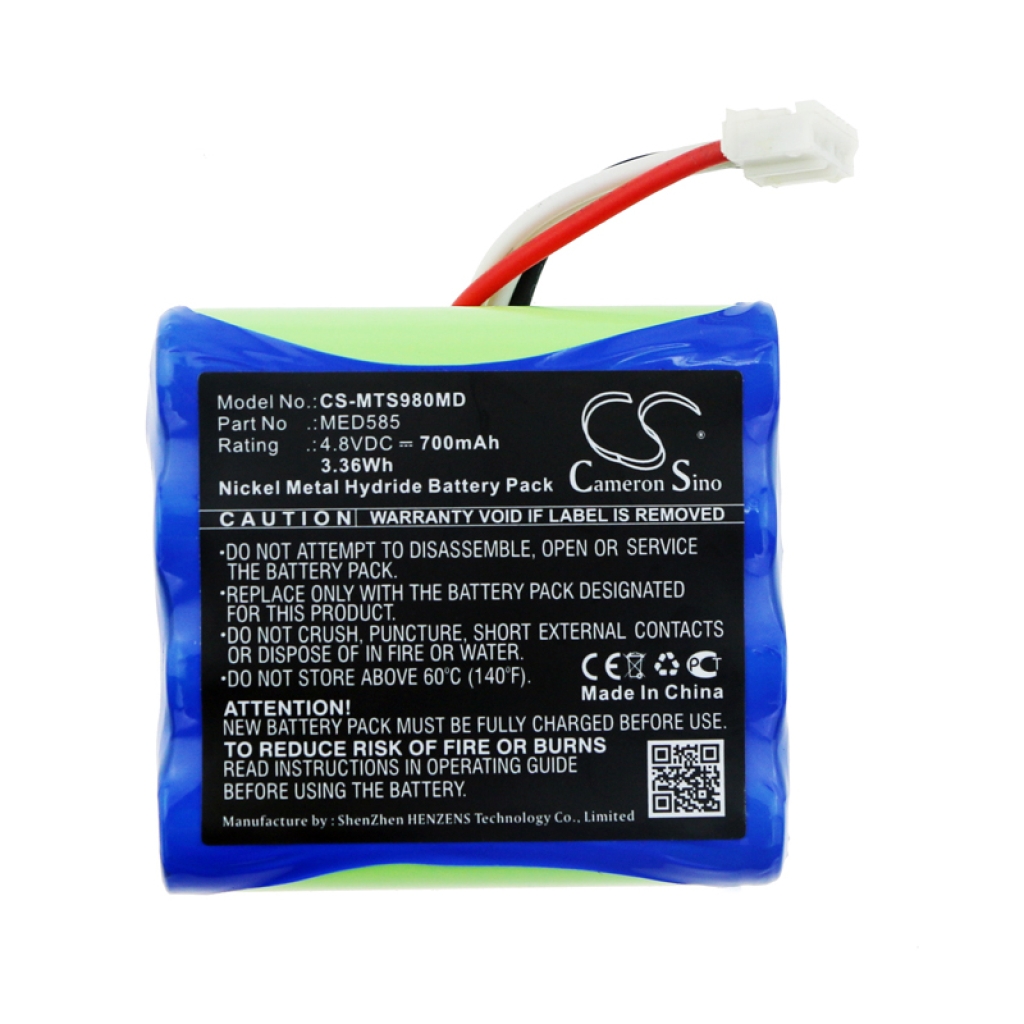 Akkumulátorok orvostechnikai eszközökhöz Thoughttech MyoTrac (CS-MTS980MD)