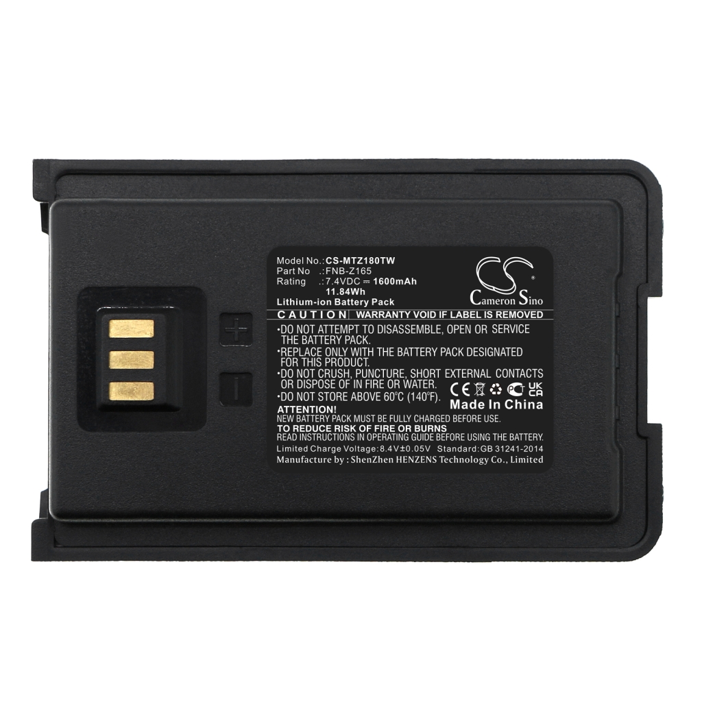 Akkumulátorok rádiókhoz Motorola VZ-12 (CS-MTZ180TW)