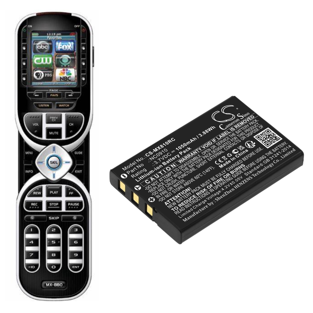 Távirányító elemek Urc CS-MX810RC