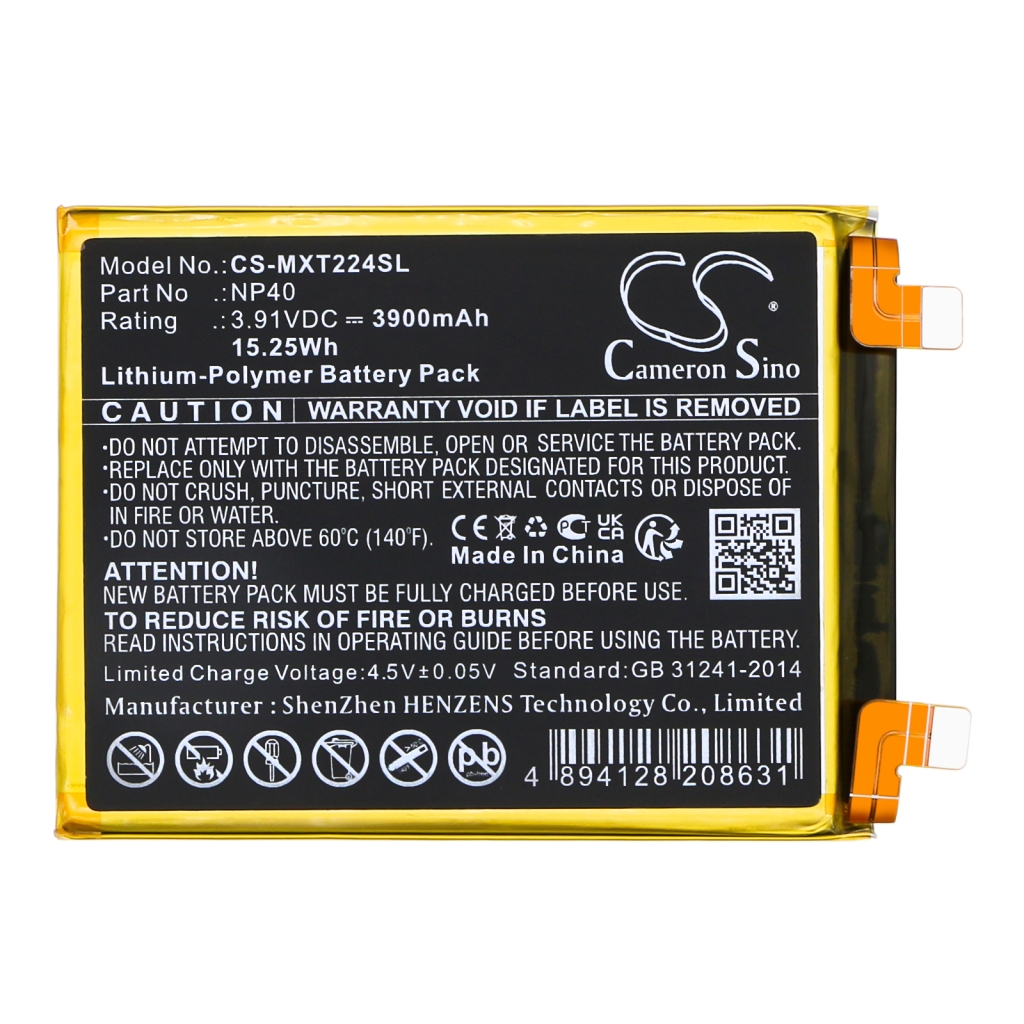 Kompatibilis akkumulátor csere Motorola NP40,SB18D50729,SB18D50730