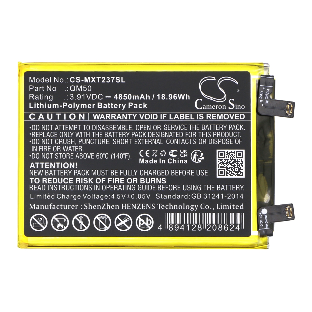 Kompatibilis akkumulátor csere Motorola QM50,SB18D87942