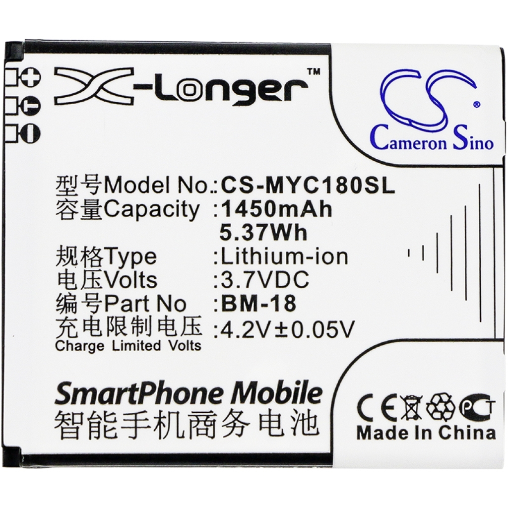 Akkumulátor kompatibilis a következőkkel Myphone CS-MYC180SL