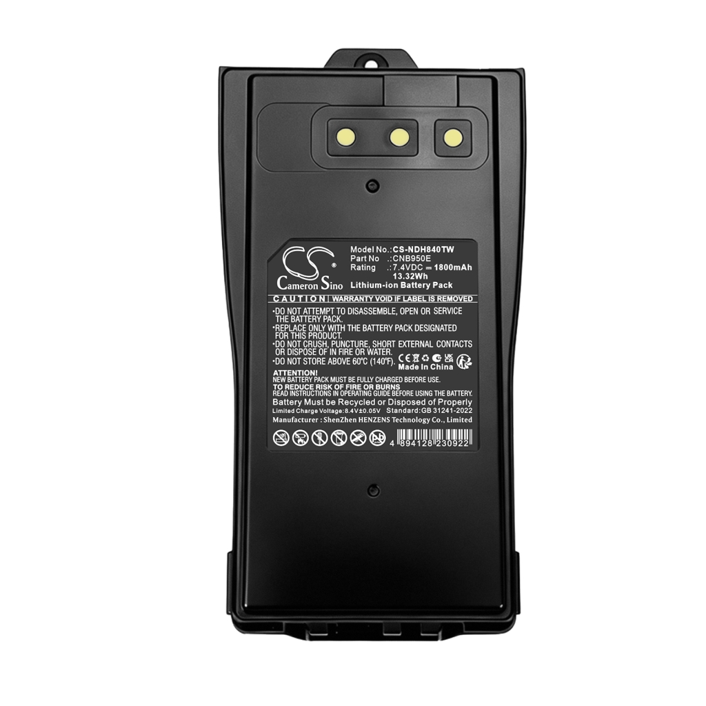 Akkumulátor kompatibilis a következőkkel Entel CS-NDH840TW
