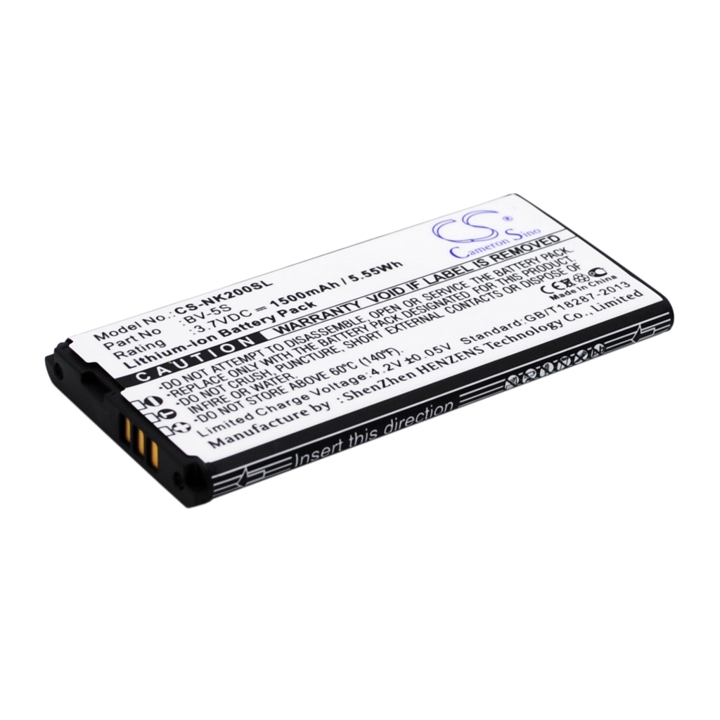 Kompatibilis akkumulátor csere Nokia BV-5S